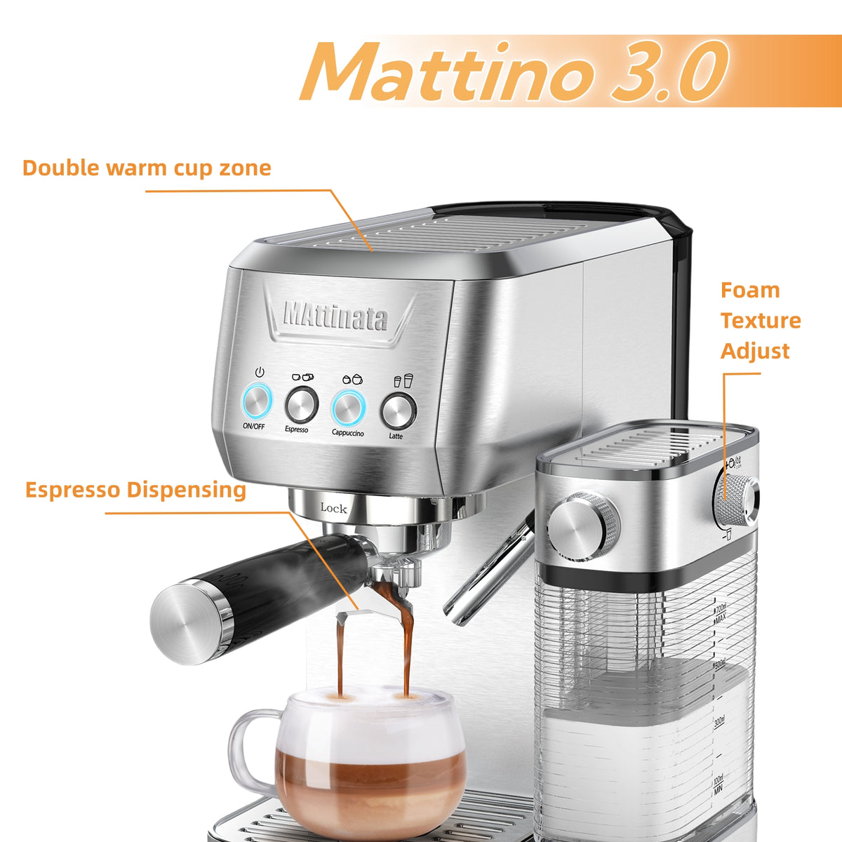 MAttinata Mattino pro Cappuccino Machine