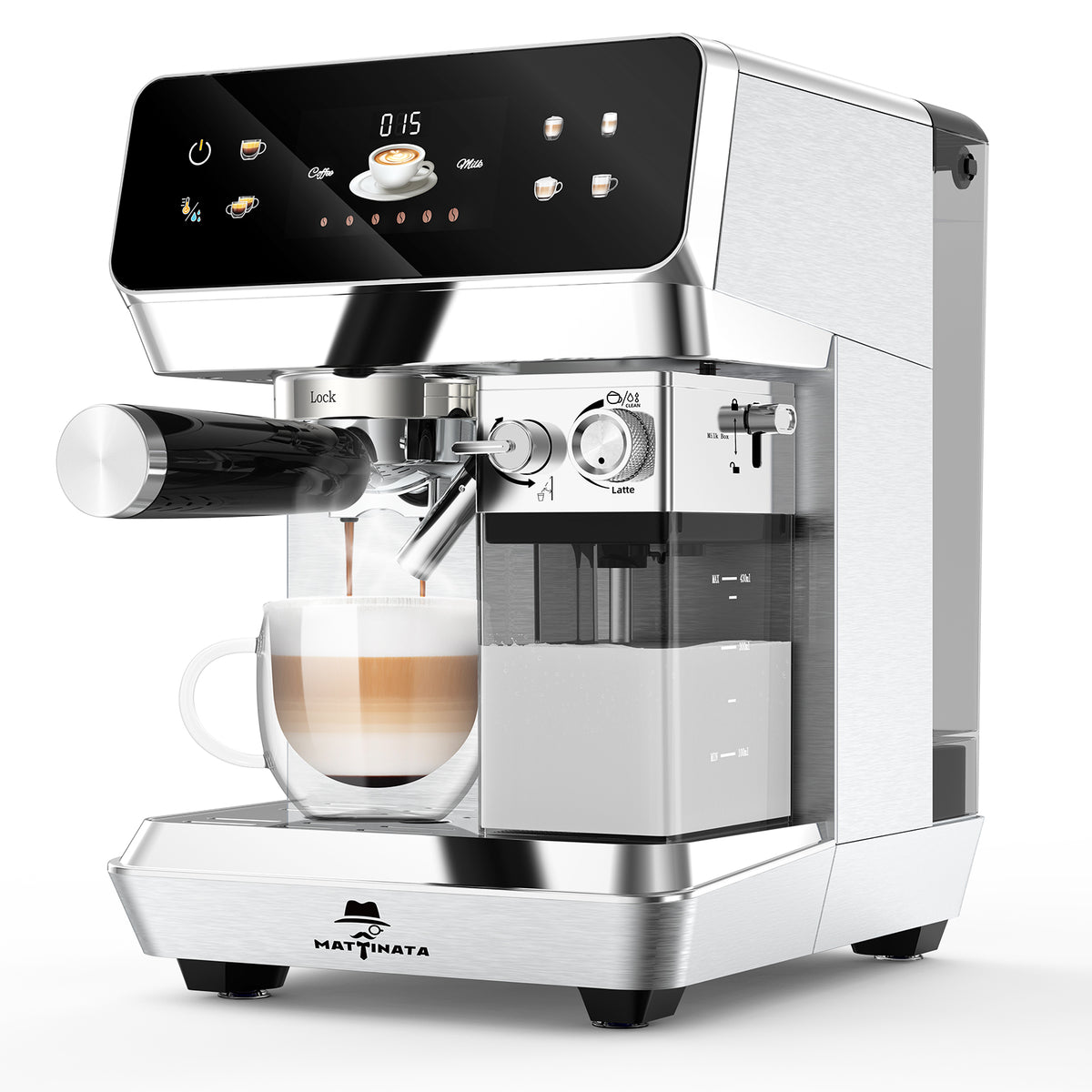 MAttinata Assopora Pro 20Bar Cappuccino Machine