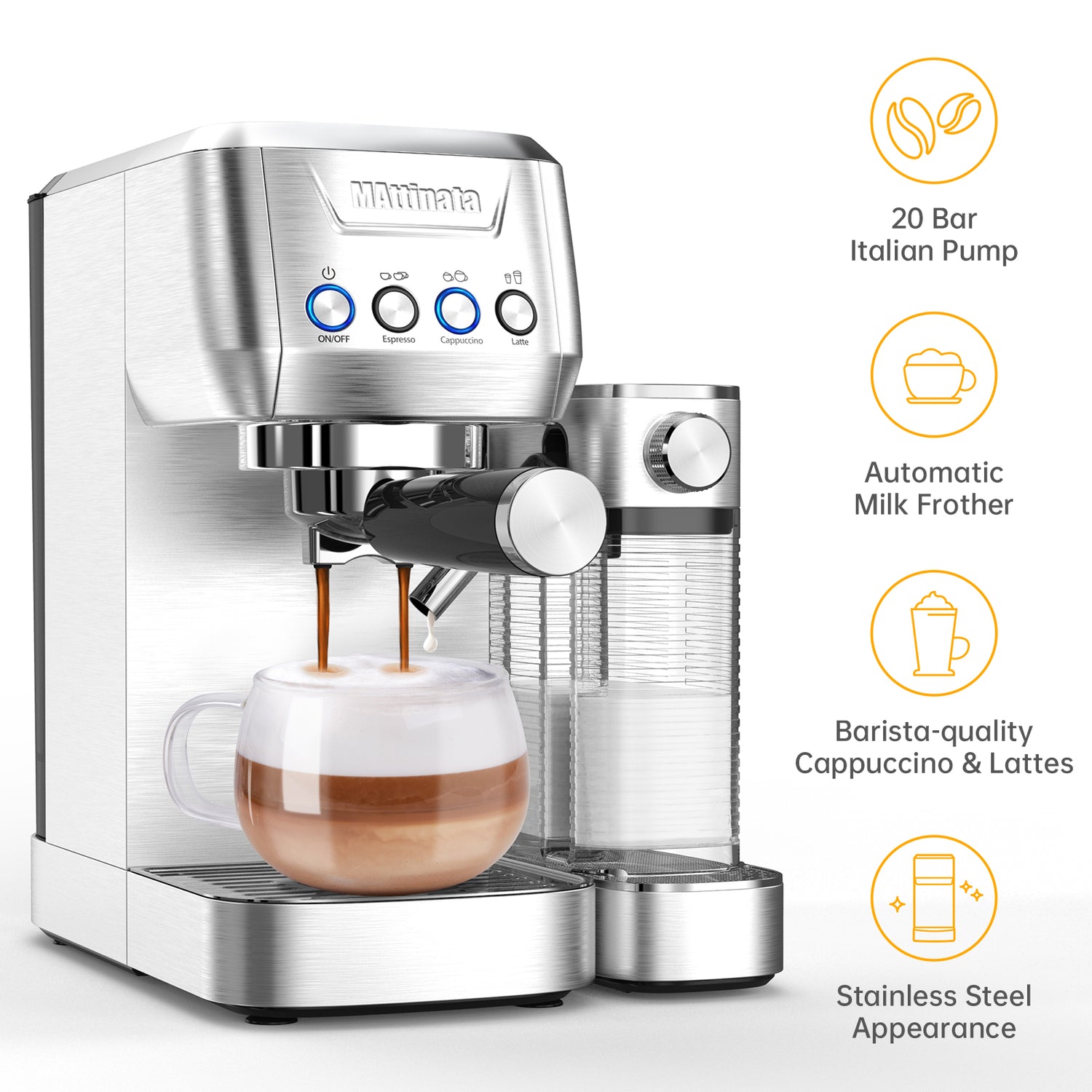 MAttinata Mattino pro Cappuccino Machine