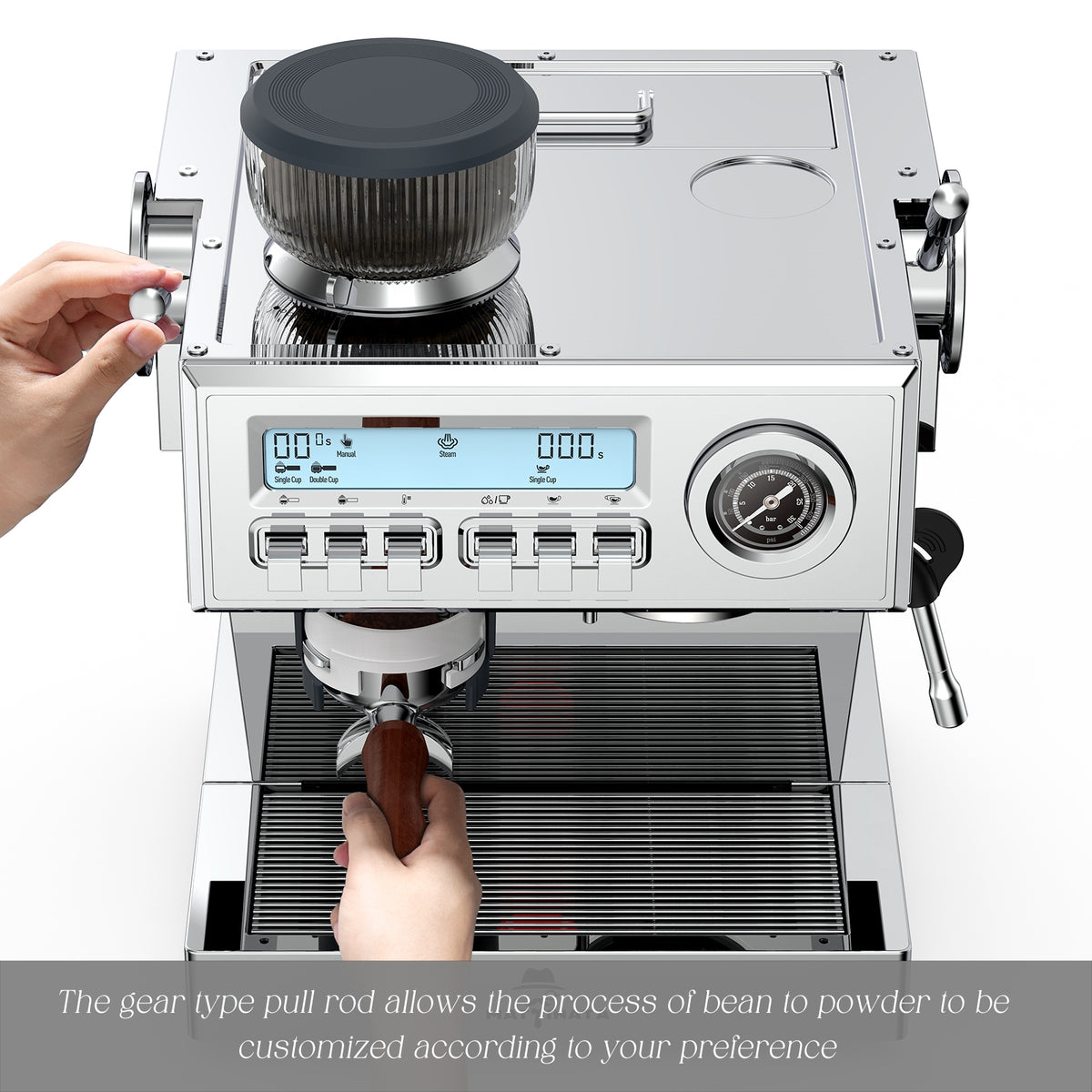 MAttinata CM1610A-CADENZA Espresso Coffee Machine with Grinder