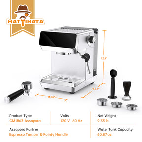 MAttinata Assopora 20 Bar Espresso Machine