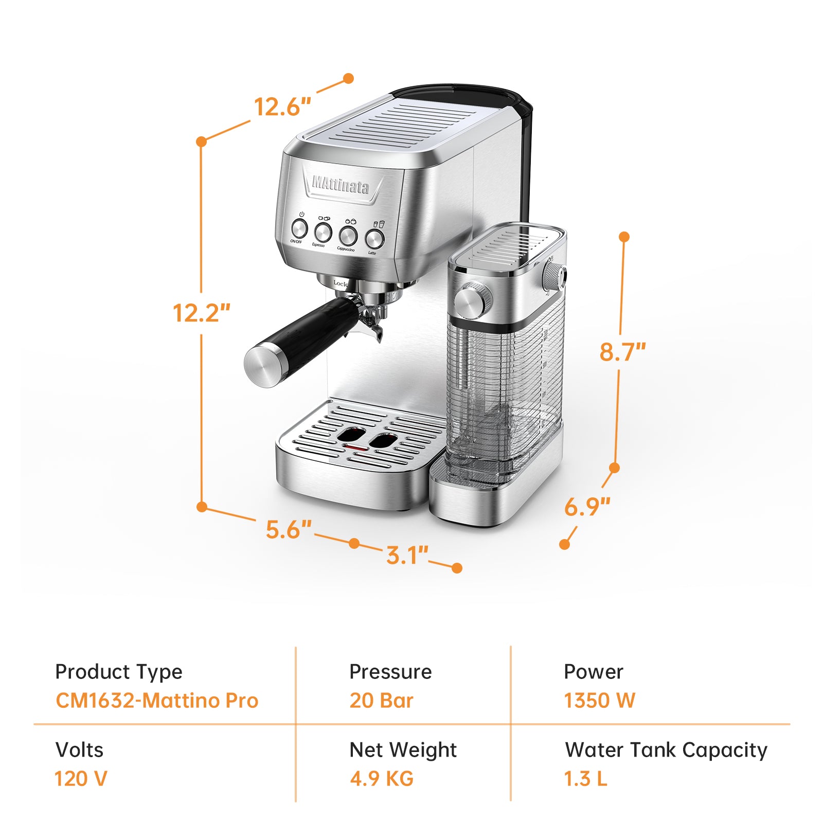 MAttinata Mattino pro Cappuccino Machine