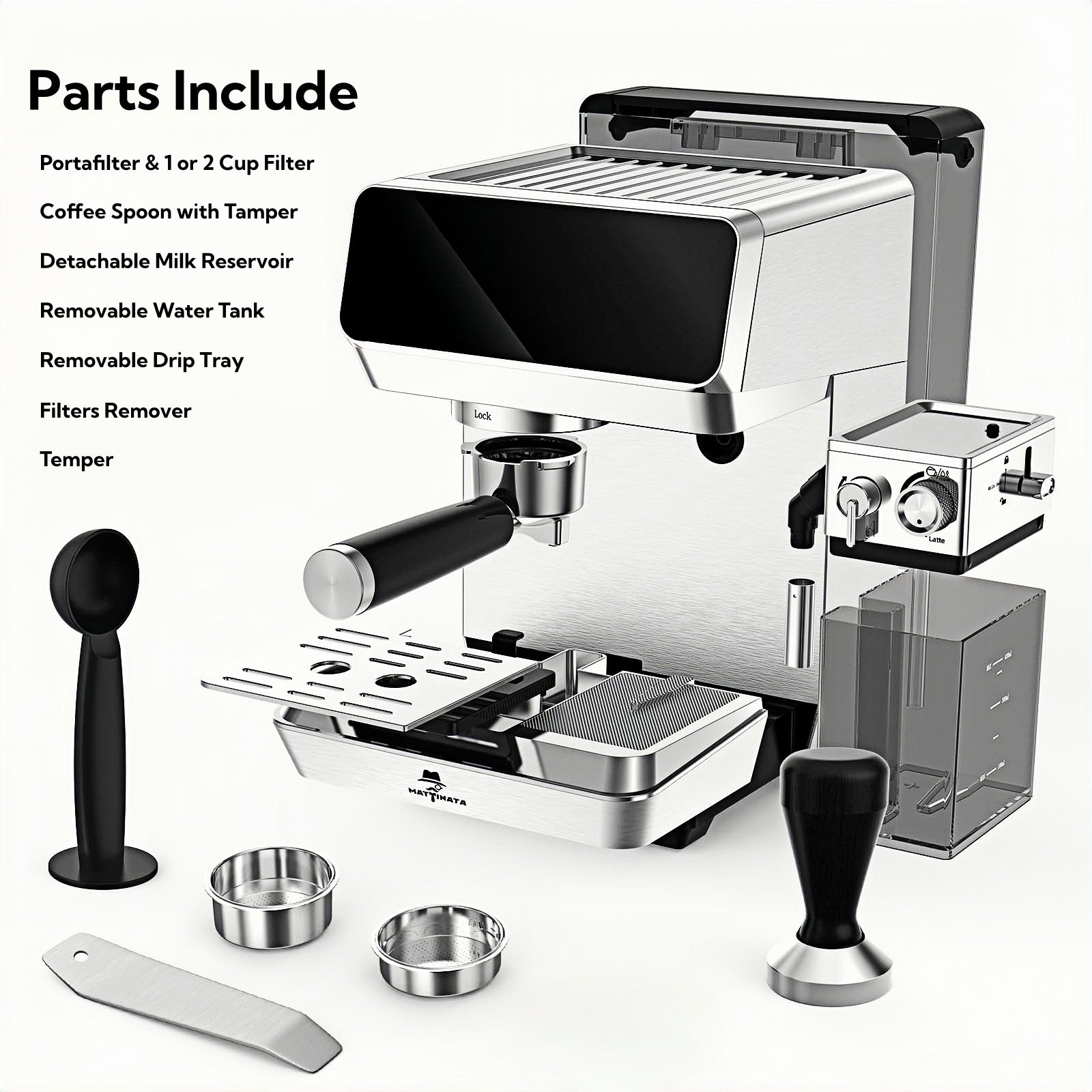 MAttinata Assapora Pro 20Bar Cappuccino Machine